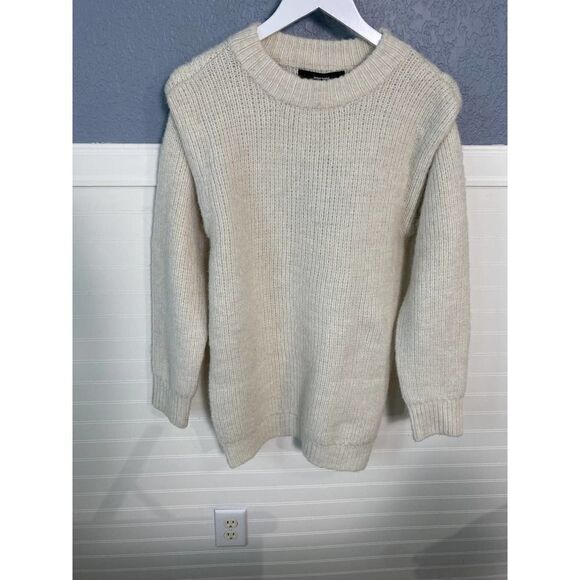 Vero Moda Daisy Shoulder White Knit Long Sleeve Sweater - Picture 5 of 11